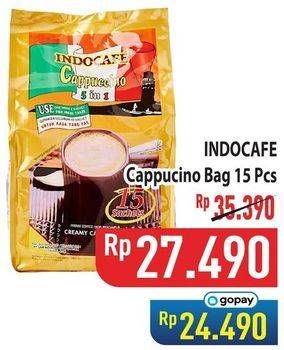 Promo Harga Indocafe Cappuccino per 15 sachet 25 gr - Hypermart