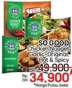 Promo Harga So Good Chicken Nugget Spicy Garlic, Hot Spicy, Original 400 gr - LotteMart