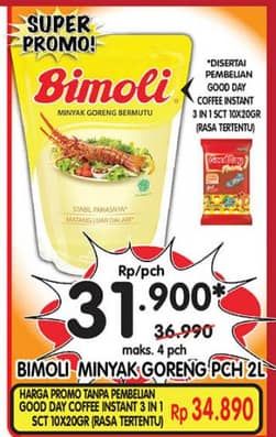 Promo Harga Bimoli Minyak Goreng 2000 ml - Superindo