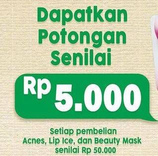 Promo Harga Acnes/Lip Ice/Beauty Mask  - Hypermart