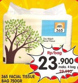Promo Harga 365 Facial Tissue 750 gr - Superindo