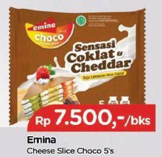 Promo Harga EMINA Cheese Slice Choco 5 pcs - TIP TOP