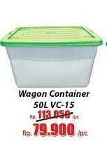 Promo Harga LION STAR Wagon Container VC-15 50 ltr - Hari Hari