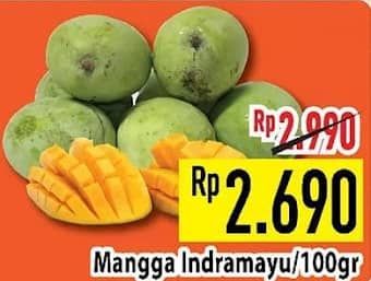 Promo Harga Mangga Indramayu per 100 gr - Hypermart