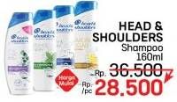 Promo Harga Head & Shoulders Shampoo 160 ml - LotteMart