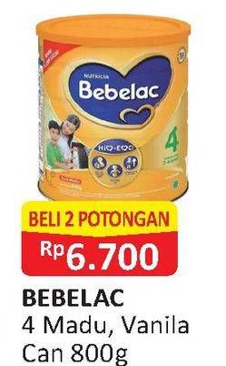 Promo Harga BEBELAC 4 Susu Pertumbuhan Vanila 800 gr - Alfamart