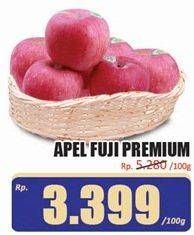 Promo Harga Apel Fuji Premium per 100 gr - Hari Hari