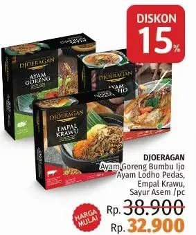 Promo Harga DJOERAGAN Ayam Goreng Bumbu Ijo/ Lodho Pedas/ Empal/ Sayur Asem  - LotteMart