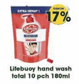 Promo Harga Lifebuoy Hand Wash Total 10 180 ml - Hypermart