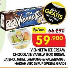 Promo Harga WALLS Ice Cream Viennetta Choco Vanila 800 ml - Superindo