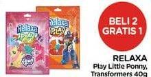 Promo Harga RELAXA Candy Play Little Pony, Transformers 40 gr - Alfamidi