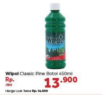Promo Harga WIPOL Karbol Wangi Classic Pine 450 ml - Carrefour