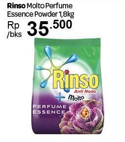 Promo Harga RINSO Molto Detergent Bubuk Perfume Essence 1800 gr - Carrefour