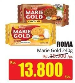 Promo Harga ROMA Marie Gold Chocolate, Original 240 gr - Hari Hari