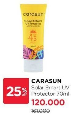 Promo Harga Carasun Solar Smart UV Protector Spf 45 70 ml - Watsons