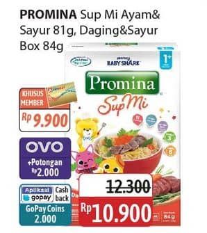 Promo Harga Promina Sup Mi Ayam Sayur, Daging Sayur 81 gr - Alfamidi