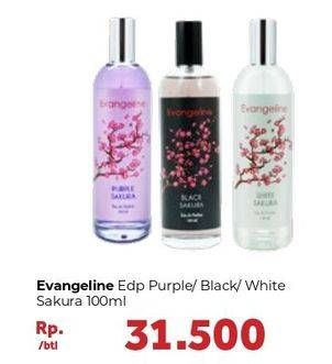 Promo Harga EVANGELINE Eau De Parfume Black Sakura, White Sakura 100 ml - Carrefour
