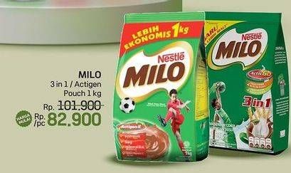 Promo Harga MILO 3in1/ Actigen 1kg  - LotteMart