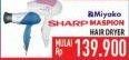 Promo Harga MIYAKO/SHARP/MASPION Hair Dryer  - Hypermart