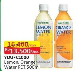 Promo Harga YOU C1000 Isotonic Drink Lemon, Orange per 2 botol 500 ml - Alfamart