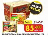 Promo Harga INDOMIE Mi Kuah Ayam Bawang, Ayam Spesial per 40 pcs - Superindo