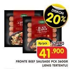 Promo Harga FRONTE Beef Sausage Jenis Tertentu 360 gr - Superindo
