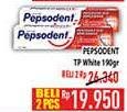 Promo Harga Pepsodent Pasta Gigi Pencegah Gigi Berlubang White 190 gr - Hypermart