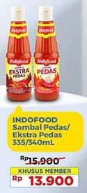 Promo Harga Indofood Sambal Ekstra Pedas, Pedas 335 ml - Indomaret