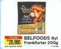 Belfoods Royal Sausages 200 gr Diskon 20%, Harga Promo Rp26.900, Harga Normal Rp34.000, Luar Jawa Terdapat Potongan Tertentu