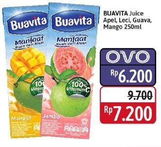 Promo Harga Buavita Fresh Juice Apple, Lychee, Guava, Mango 250 ml - Alfamidi