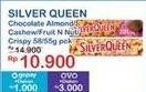Promo Harga Silver Queen Chocolate Almonds, Cashew, Fruit Nuts, Crispy 57 gr - Indomaret
