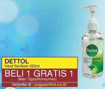 Promo Harga DETTOL Hand Sanitizer 200 ml - Yogya
