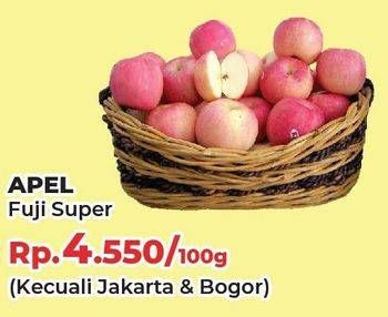 Promo Harga Apel Fuji Super per 100 gr - Yogya