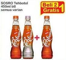 Promo Harga SOSRO Teh Botol All Variants 450 ml - Indomaret