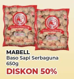 Promo Harga Mabell Bakso Sapi Serbaguna  650 gr - Yogya