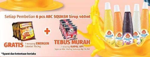 Promo Harga ABC Syrup Squash Delight 460 ml - Lotte Grosir