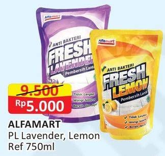 Promo Harga ALFAMART Pembersih Lantai Lavender, Lemon 750 ml - Alfamart