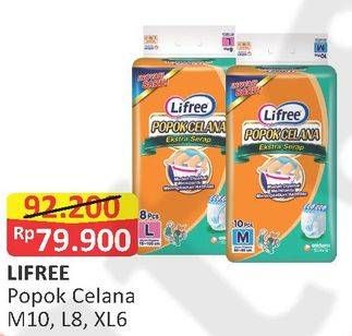 Promo Harga Lifree Popok Celana Ekstra Serap M10, L8, XL6  - Alfamart