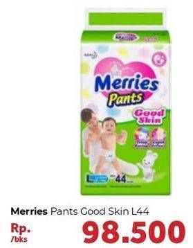 Promo Harga Merries Pants Good Skin L44 44 pcs - Carrefour