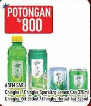 Promo Harga ADEM SARI Chingku/Chingku Sparkling Herbal Lemon  - Hypermart