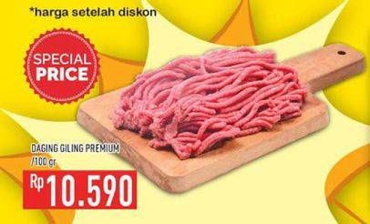 Promo Harga Daging Giling Sapi Premium per 100 gr - Hypermart