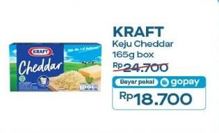 Promo Harga Kraft Cheese Cheddar 165 gr - Indomaret