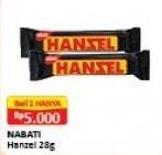 Promo Harga NABATI Hanzel Wafer per 2 pcs 28 gr - Alfamart