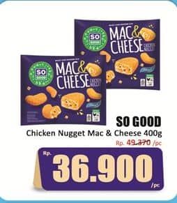 Promo Harga So Good Chicken Nugget Mac Cheese 400 gr - Hari Hari