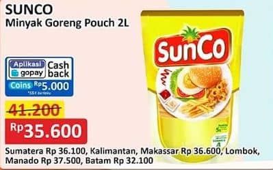 Promo Harga Sunco Minyak Goreng 2000 ml - Alfamart