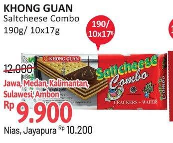 Promo Harga Khong Guan Saltcheese Combo 190gr/10x17gr  - Alfamidi