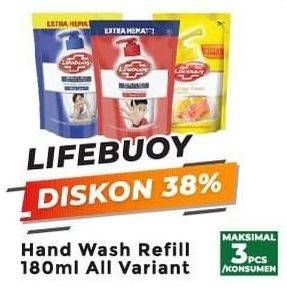 Promo Harga LIFEBUOY Hand Wash All Variants 180 ml - Yogya