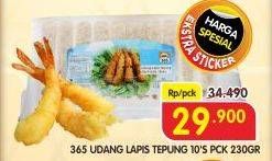 Promo Harga 365 Udang Lapis Tepung per 10 pcs 230 gr - Superindo