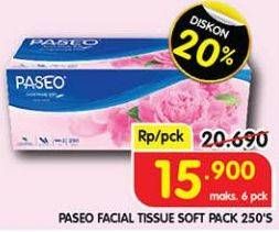 Promo Harga Paseo Facial Tissue 250 sheet - Superindo