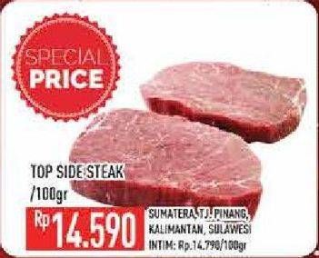 Promo Harga Daging Topside Sapi Steak per 100 gr - Hypermart